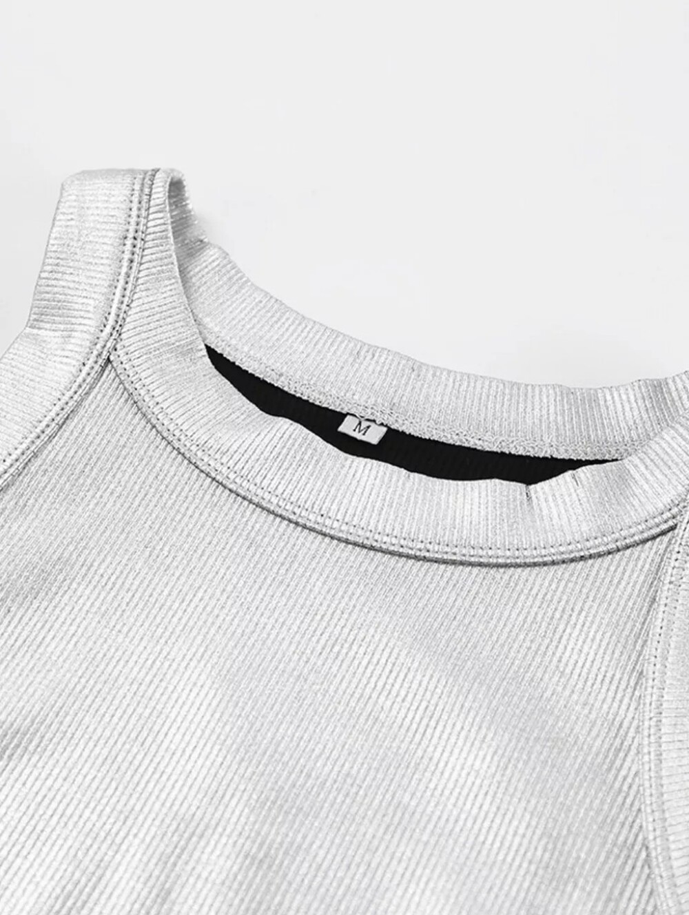 Ribbed Racerback Tank Top - Picture 9 of 13